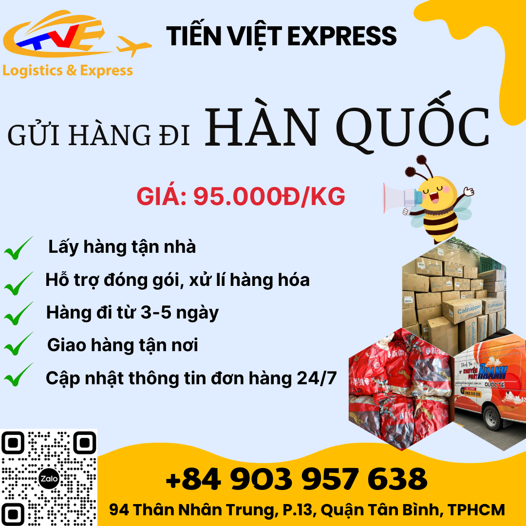 Gửi hàng đi Hàn Quốc - Tiến Việt Express